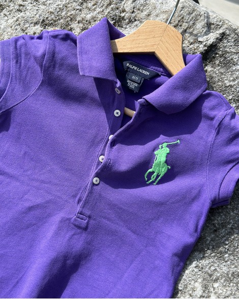 Polo triko dětské Polo by Ralph Lauren fialové